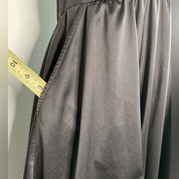 Torrid Dress with pockets Black Satin Lace Mini Skater size 00/Medium/10 - Picture 2 of 12